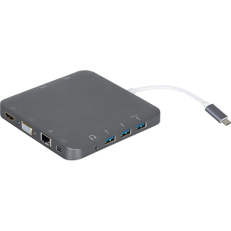 USB-C Docking Hub - Mini DisplayPort, HDMI, VGA, Gigabit Ethernet, 3.5 ...