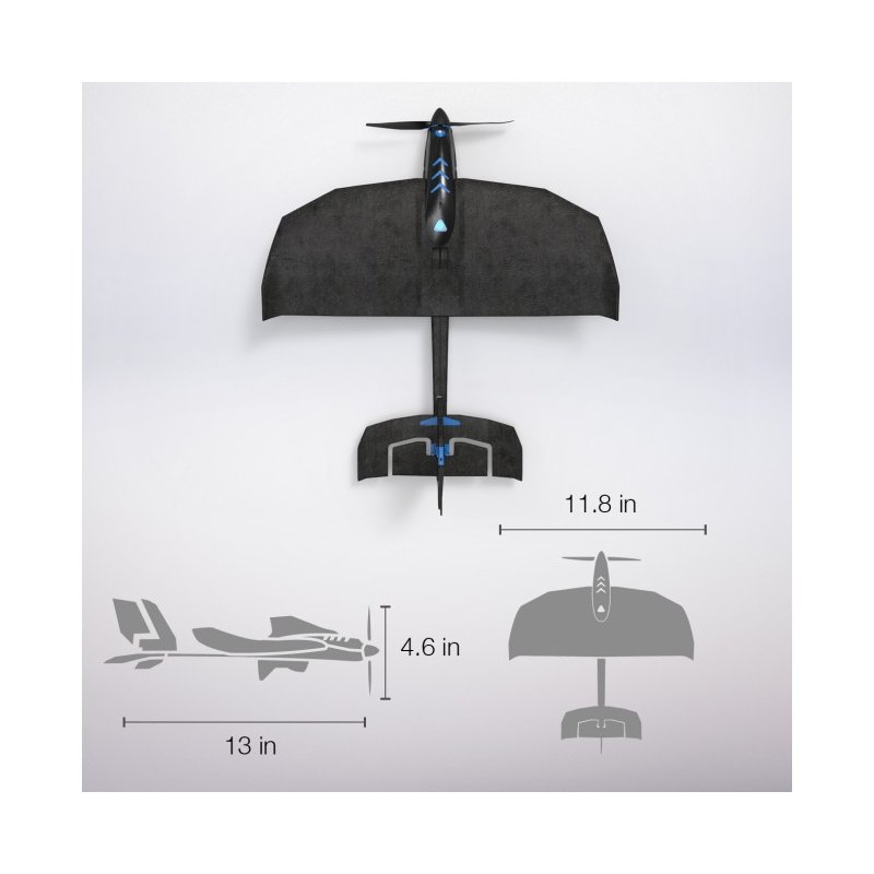 TOBYRICH SmartPlane Pro FPV - Noir/Bleu - Avion Réalité